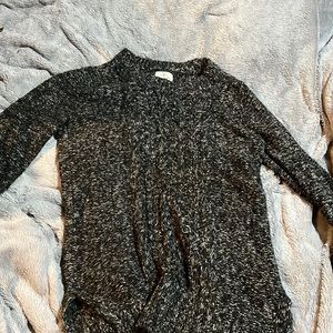 Grey and black knitted sweater